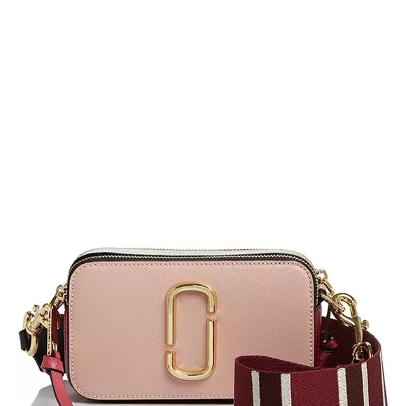 Marc Jacobs Snapshot Leather Crossbody Bag In Brown